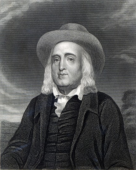 Jeremy Bentham (1748-1832) from ''Gallery of Portraits'', published in 1833 à École anglaise de peinture
