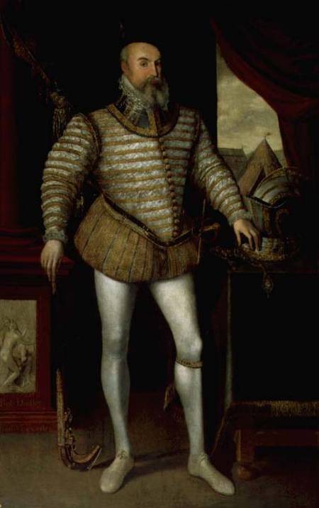 Portrait of Robert Dudley, Earl of Leicester (c.1532-88) à École anglaise de peinture