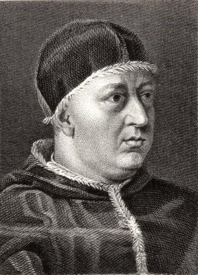 Pope Leo X (1475-1521) (engraving) à Ecole anglaise, (19ème siècle)