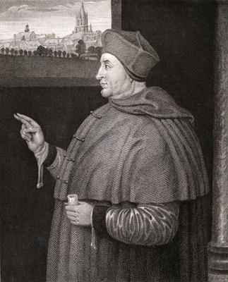 Portrait of Cardinal Thomas Wolsey (c.1475-1530) from 'Lodge's British Portraits', 1823 (litho) à Ecole anglaise, (19ème siècle)