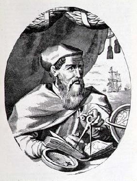 Portrait of Amerigo Vespucci (1454-1512) from 'The Narrative and Critical History of America', edite