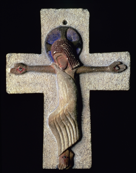 Crucifixion relief (stone)  à Eric Gill