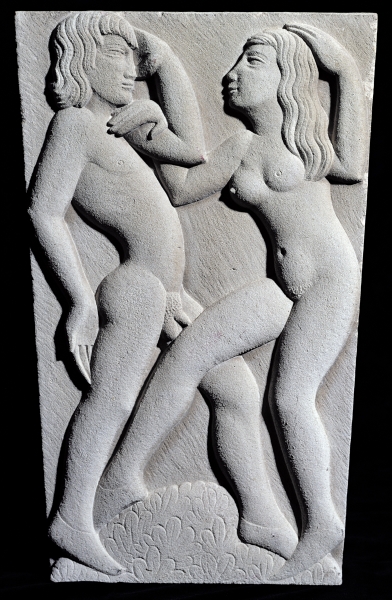 Dancing Couple (stone)  à Eric Gill