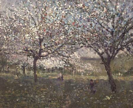 Apple Trees in Flower à Ernest Quost