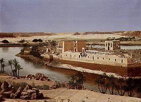 l'île Philae sur le Nil (Nubien/l'Egypte)