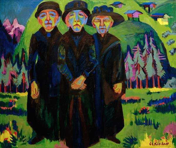 The three old women à Ernst Ludwig Kirchner