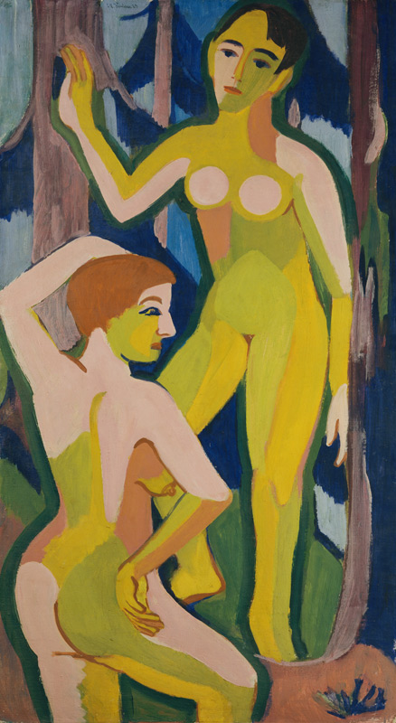 Zwei Akte im Walde à Ernst Ludwig Kirchner