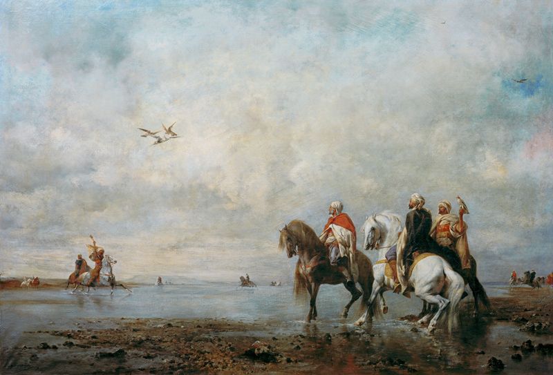 La chasse au héron dans le Sahara à Eugène Fromentin