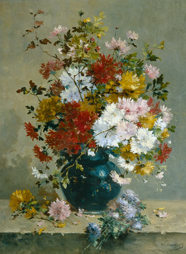 Bouquet de fleurs (détail) à Eugene Henri Cauchois