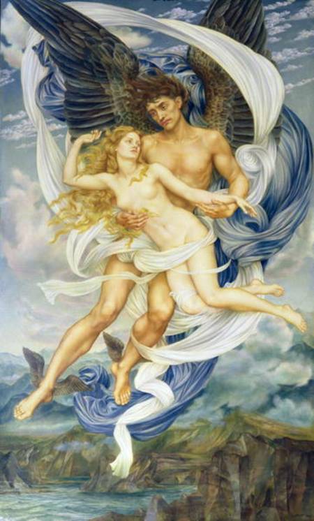 Boreas and Oreithyia à Evelyn de Morgan