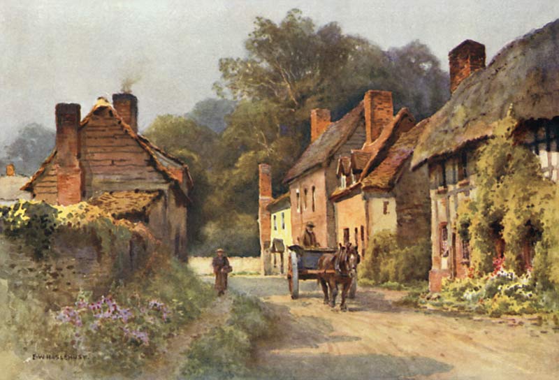 Old Cottages, Fownhope à E.W. Haslehust