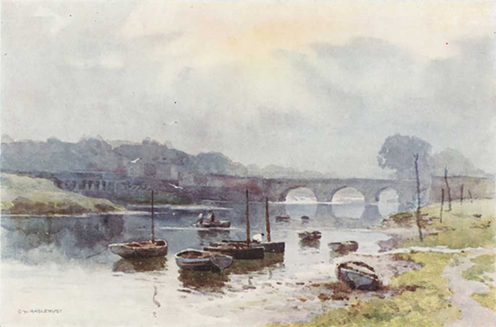 Salmon Fishers at Chester à E.W. Haslehust