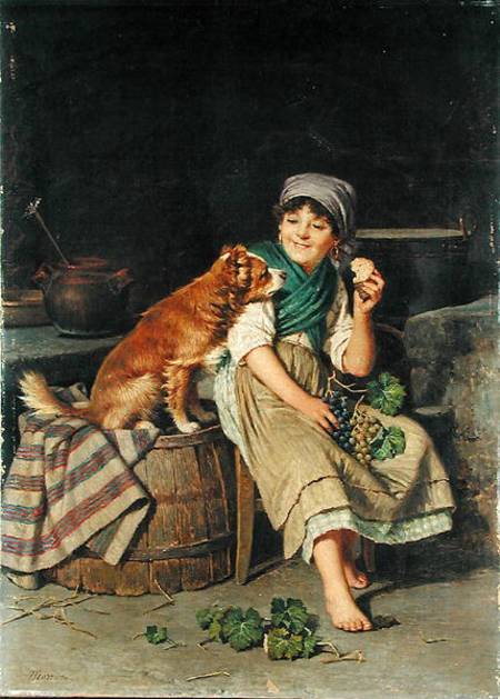 Girl with Dog à Federico Mazzotta