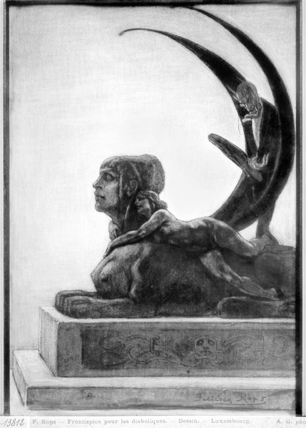 Sphinx, illustration from ''Les Diaboliques'' Jules Amedee Barbey d''Aurevilly (1808-89) 1874 à Felicien Rops