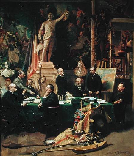 The Colonial Delegates and Jules Ferry ( - Felix Elie Regamey