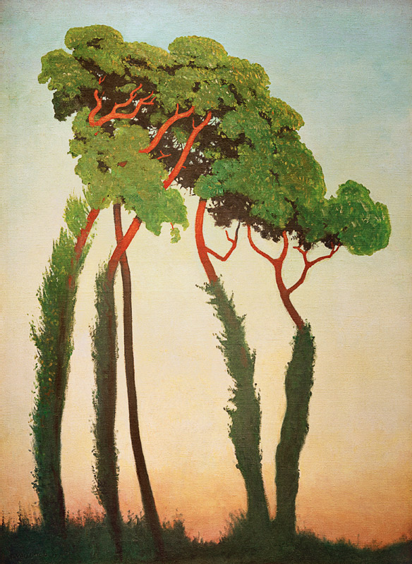 Paysage avec arbres à Felix Vallotton