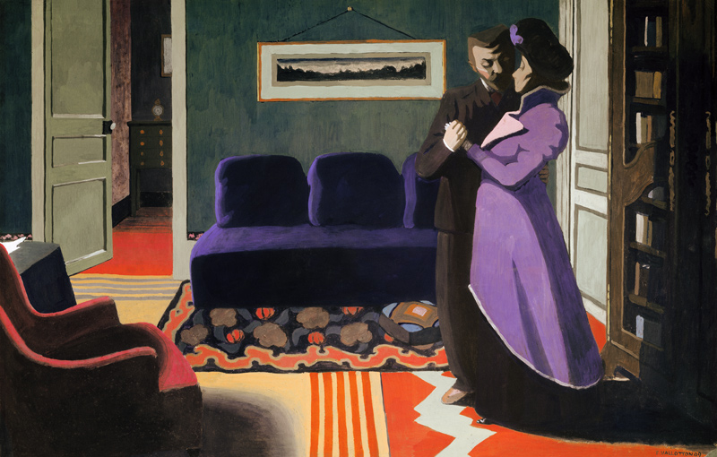 The Visit (Interior with Blue Sofa) à Felix Vallotton