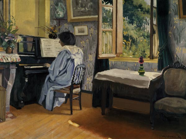 F.Vallotton / Woman at the Piano à Felix Vallotton
