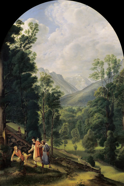 paysage de Berchtesgaden à Ferdinand Olivier
