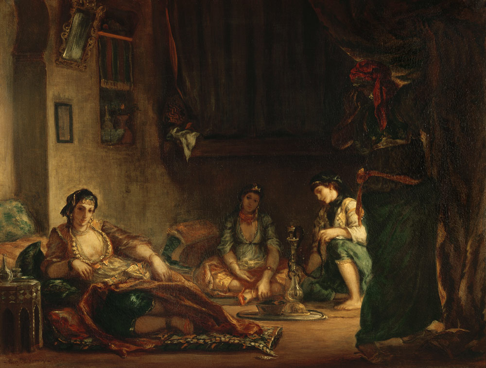 The Women of Algiers in their Harem, 1847-49 à Eugène Delacroix