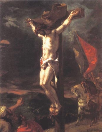le Christ sur la croix à Eugène Delacroix