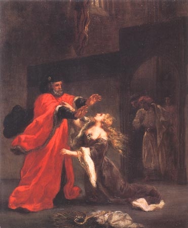 Desdemona maudite par son père à Eugène Delacroix