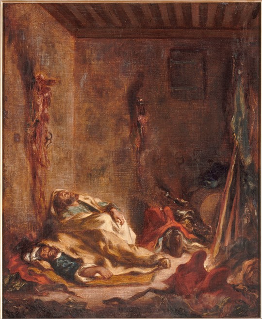 A guardhouse in Meknès à Eugène Delacroix