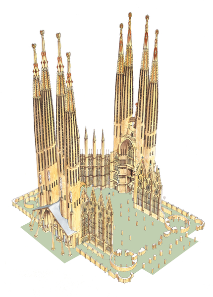 The Holy Family, Antonio Gaudi. Barcelona, Spain à Fernando Aznar Cenamor