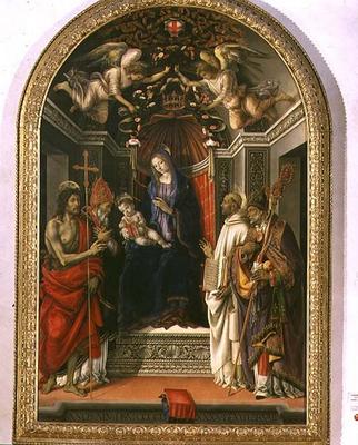 Madonna and Child with SS. John the Baptist, Victor, Bernard and Zenobius, known as the Madonna of t à Filippino Lippi