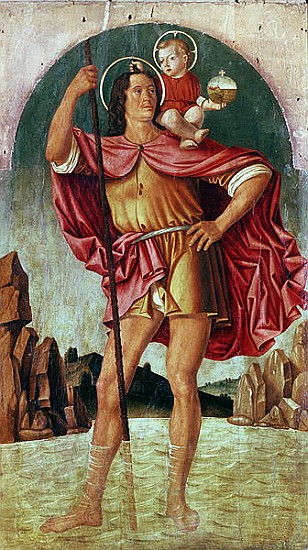 St. Christopher à Filippo Mazzola ou Mazzuola