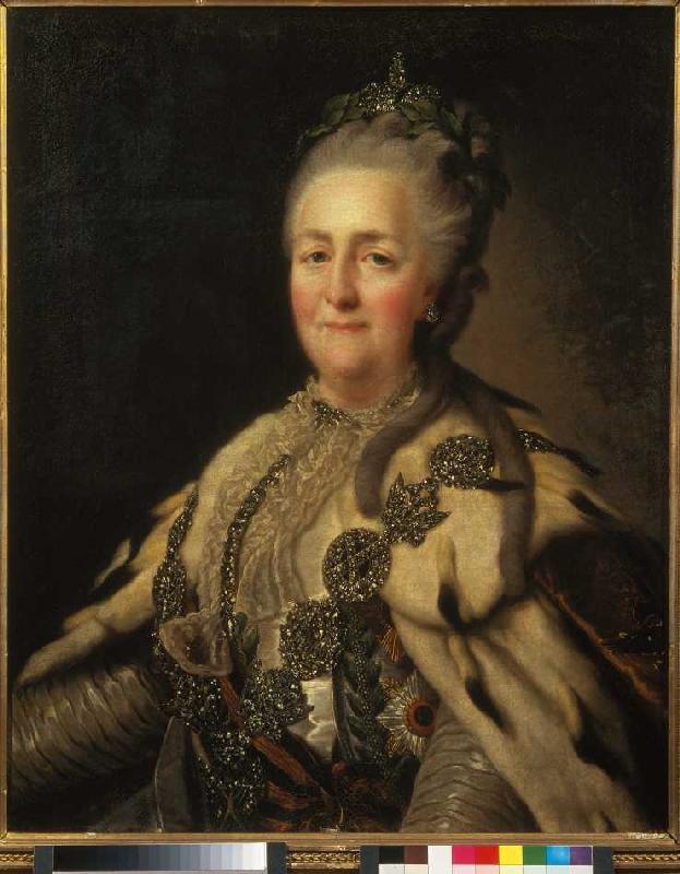 portrait de la tsarine Catherine II à Fjodor Stepanowitsch Rokotov