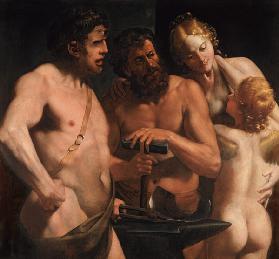 Zyklop, Hephaistos, Aphrodite et Amor