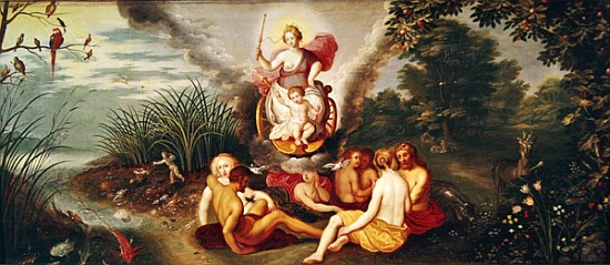The Triumph of Venus and of Love à École flamande