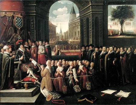 The Tyranny of the Duke of Alba à École flamande
