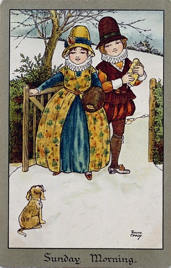 Sunday Morning, Victorian card () à Florence Hardy