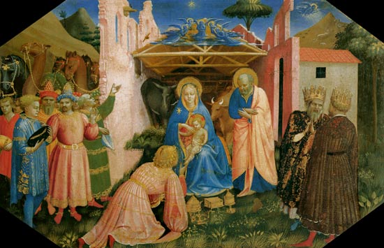l'adoration des rois Predella de l'autel annonciation à Marie à Fra Beato Angelico