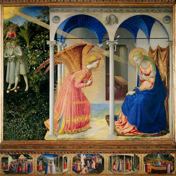 L'Annonciation à Marie à Fra Beato Angelico