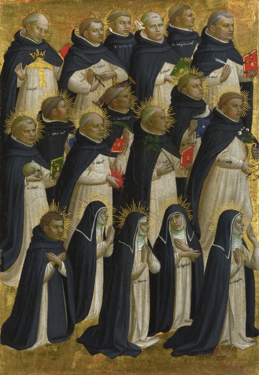 The Dominican Blessed (Panel from Fiesole San Domenico Altarpiece) à Fra Beato Angelico