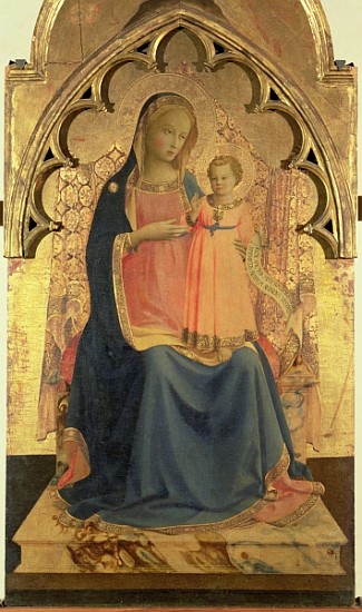 Madonna and Child, central panel of a triptych à Fra Beato Angelico