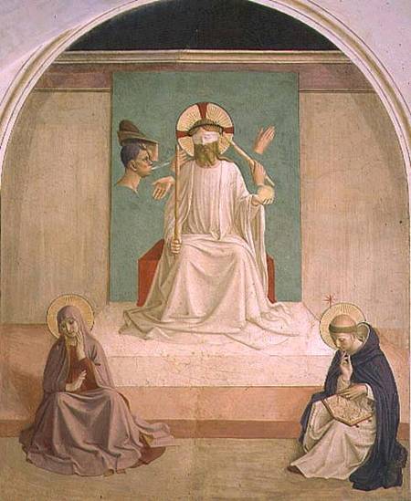 The Mocking of Christ with the Virgin and St. Dominic à Fra Beato Angelico