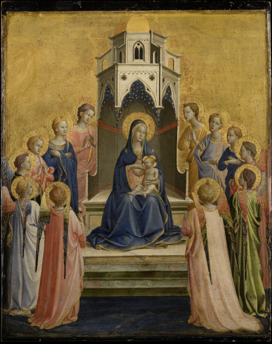 Madonna and Child Enthroned and Twelve Angels à Fra Beato Angelico