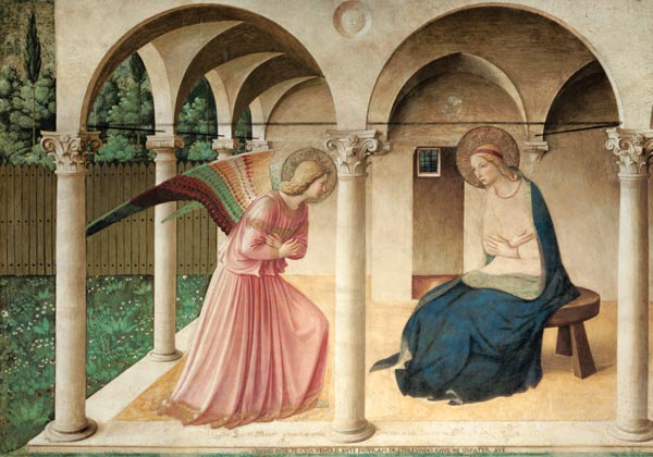 Annonciation à Marie à Fra Beato Angelico