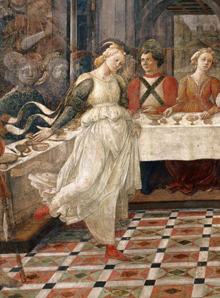 Salome dancing at the Feast of Herod, detail of the fresco cycle of the Lives of the SS. Stephen and à Fra Filippo Lippi