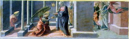 The Annunciation (predella of the Barbadori Altarpiece) à Fra Filippo Lippi