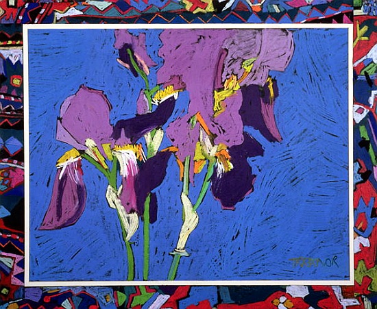 Flag Irises à  Frances  Treanor