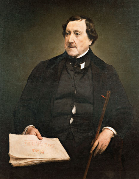 Portrait of the composer Gioachino Antonio Rossini (1792-1868) à Francesco Hayez