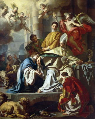 St. Januarius visited in prison by Proculus and Sosius à Francesco Solimena