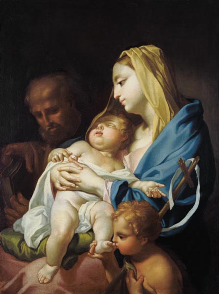 la Sainte Famille avec l'enfant Jean à Francesco Trevisani (atelier)