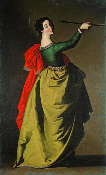 F.Zurbarán / St.Ursula / Paint./ C17th