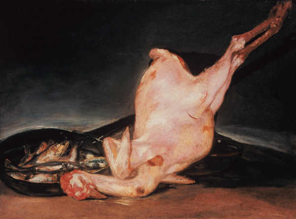 dinde déplumée à Francisco José de Goya
